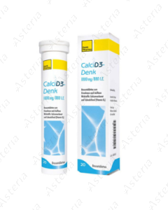 Calcium D- Denk effervescent tablets 1000mg/880 N20