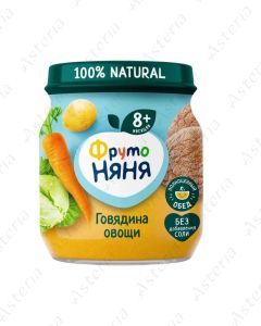 Fruto Nyanya puree beef, vegetables 100g