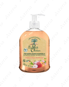 Le Petit Olivier Marseille liquid soap with peach blossom scent 300ml 06094