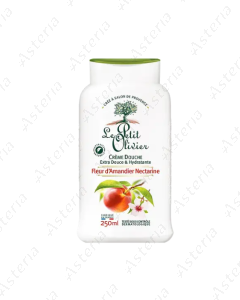 Le Petit Olivier bath cream with nectarine and almond blossom scent 250ml