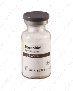 Rocephin intravenously, intramuscularly 1g