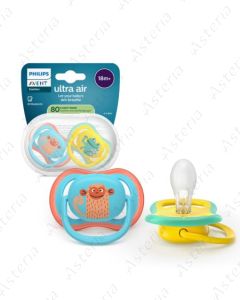 Avent pacifier 18M+ ultra air blue dot N2