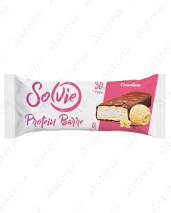 Solvier ice cream bar with glaze, 30% protein, 50g.
