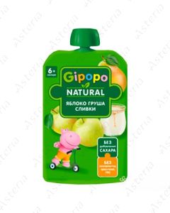 Gippopo pouch puree Apple pear cream 90g