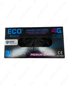 Gloves Eco Black S without talc N100