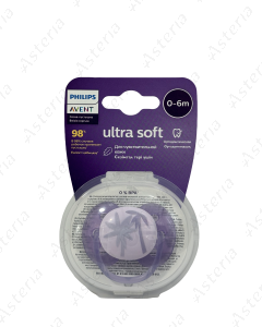 Avent pacifier 0-6M ultra soft purple N1 092/03