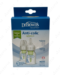 Dr. Brown feeding bottle Options+ anti-colic green 60ml N2