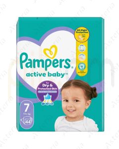 Pampers activ baby diapers N7 15+kg N44