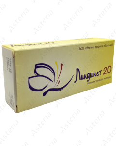 Lindinet tablets 20mg 3x21