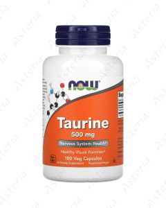 Now Taurin 500mg caps. N100