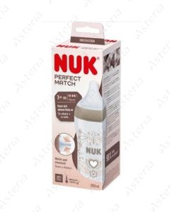 Nuk Perfect Match feeding bottle silicone M 3+ 260ml