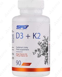 Vitamin D3+K2 Forte tablets N90