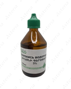Hydrogen peroxide solution 3% 100 ml (glass container)