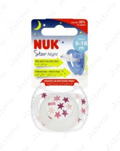 Nuk nipple silicone Star Night 6-18M+ N1