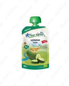 Fleur Alpine Organic Puree Pouch Zucchini 90g