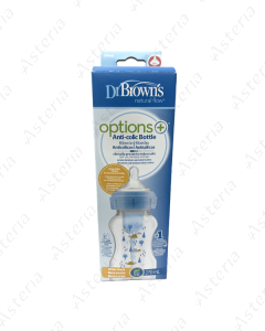 Dr. Brown feeding bottle Options+ blue 270ml