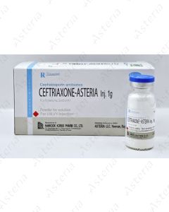 Ceftriaxone-Asteria Inj. 1g N10