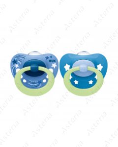 Nuk pacifier silicone Signature Night blue 6-18M+ N2
