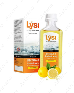Lisi Омега 3 рыбий жир со вкусом лимона 240 мл