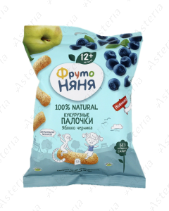 Палочки Фруто няня кукурузные яблочные черничные 20г