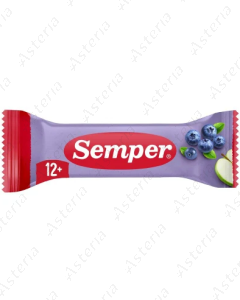 Фруктовый батончик Semper: яблоко, черника, 15 г