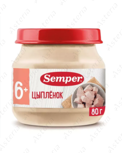 Куриное мясное пюре Semper 80 г