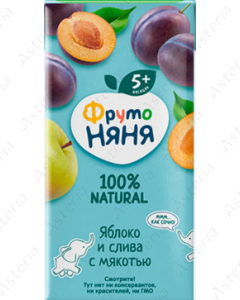 Фруто Няня Сок Яблоко Слива с мякотью 200мл