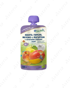 Флер Альпин Органик ПаучЯблоко Персик с йогуртом 120г