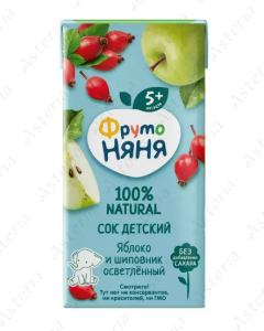 Сок Фруто Няня яблочный шиповник 200мл