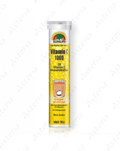 Санлайф Витамин C 1000мг апельсин (Sunlife Vitamin C 1000mg Orange) (N20 шипучие табл.)