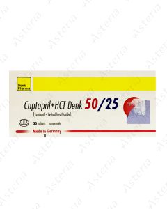 Каптоприл+HCT Денктаб. 50мг/25мг N30