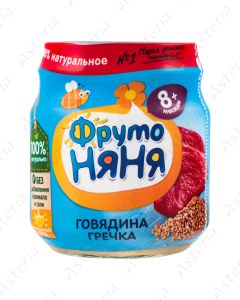 Фруто Няня Пюре Говядина, Гречка 100г
