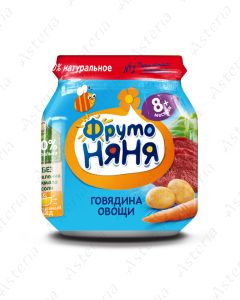 Фруто Няня Пюре Говядина, Овощи 80г