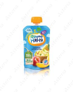 Фруто Няня Пюре Фруктовый салатик, 90г