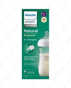 Бутылочка для кормления Avent Natural 1M+ 3 капли 240 мл 