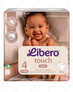 Подгузник детский Libero Comfort N4 7-14 кг N36