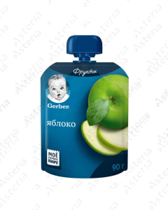 Пюре Gerber яблоко пакетик 90г