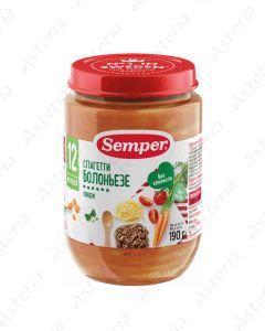 Спагетти болоньезе Semper puree 190 г