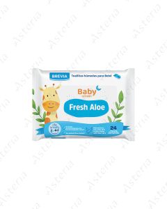 Влажные салфетки Brevia Baby Алоэ Вера N24
