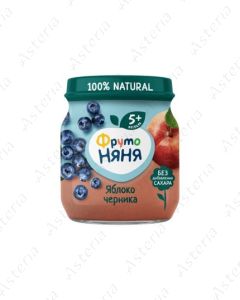 Фруто Няня Пюре Яблоко, Черника 100г