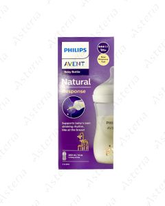 Бутылочка для кормления Avent Natural 1M+ 3 капли 260мл