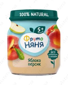 Фруто Няня Пюре Яблоко, Персик 100г