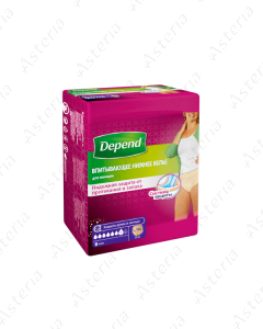 Depend Трусы-подгузники для женщин L/XLN9