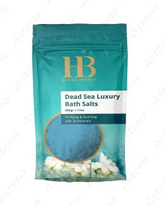 HB H&B  Соль для ванн HB H&B «Минералы Мёртвого моря» класса люкс, 500 г, синяя, 26493