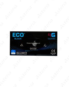 Перчатки Eco Black L без талька N100