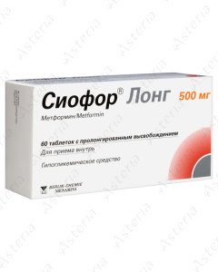 Сиофор Лонг ДГТ 500мг N60