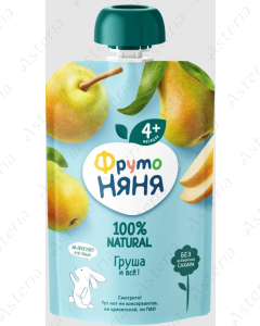 Фруто Няня Пюре Груша,пауч 90г
