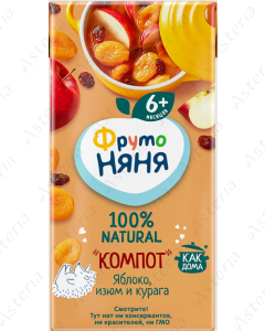 Фруто Няня Компот Яблоко, Изюм, Курага 200мл