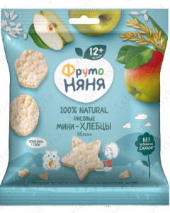 Фруто няня хлебцы Рис 30г