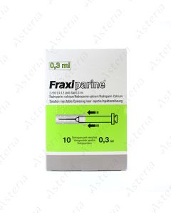 Fraxiparine subcutaneously 0.3ml with injector N1